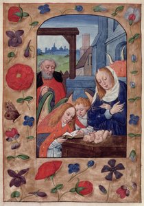 Die Geburt Christi, aus einem Stundenbuch