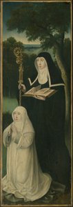 Heilige Gertrud von Nivelles und eine Augustiner-Chorfrau