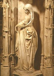 Weise Jungfrau, Statuette vom Grabmal von Philibert dem Schönen (1480-1504) Herzog von Savoyen, nach 1504