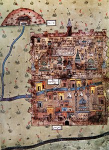 Karte von Erzerum, Türkei, ca. 1600