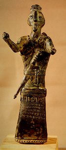 Statuette eines Kriegers, ca. 1200 v. Chr.