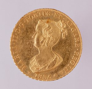 Goldene Krone der Königin von Portugal Maria II. von School Portuguese