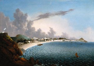 Ansicht von Macao: Praya Grande von School Portuguese