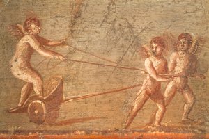 Amor in einem Wagen, Herculaneum