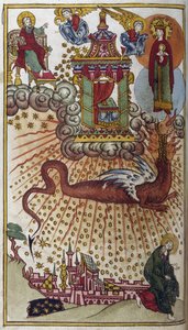 Apokalypse des Heiligen Johannes, ca. 1750 von School Russian