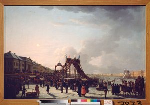 Die Achterbahn auf der Newa in Sankt Petersburg