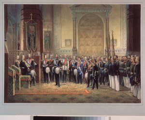 Der Treueschwur des Zarewitsch Nikolaus Alexandrowitsch Romanow von Russland von School Russian