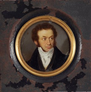 Porträt des Schriftstellers Alexander Puschkin von School Russian