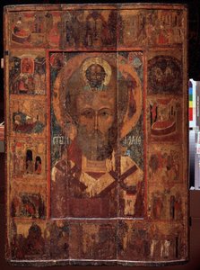 Heiliger Nikolaus von Myra mit Szenen aus seinem Leben