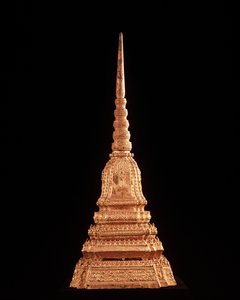 Modell eines Chedi oder Reliquiarturms