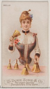 Glocken, aus der Serie Musikinstrumente N82 für Duke Zigaretten, 1888 von Schumacher and Ettlinger