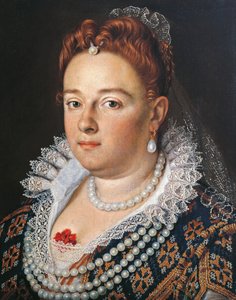 Porträt von Bianca Cappiello, Ehefrau von Francesco I. de Medici