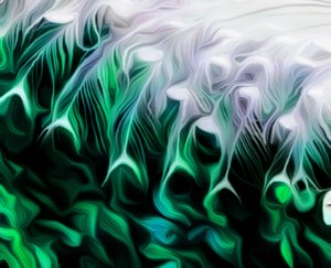 Grünes Abstrakt von Scott J. Davis