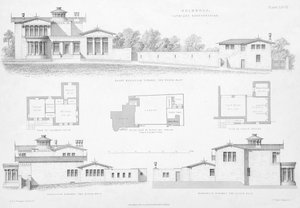 Außendetails von Holmwood, Glasgow