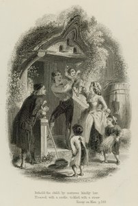 Szene aus Essay on Man, von Alexander Pope (Gravur)