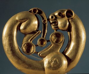 Skythische Kunst: Goldplatte, die einen Panther darstellt