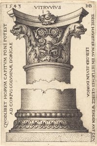 Kapital und Basis einer Säule von Sebald Beham