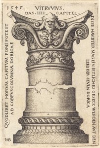 Kapital und Basis einer Säule von Sebald Beham