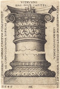 Kapital und Basis einer Säule von Sebald Beham