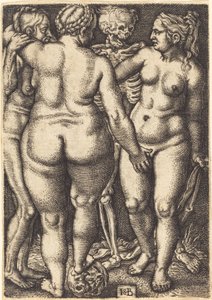 Tod und drei nackte Frauen von Sebald Beham