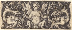 Ornament mit weiblichem Dämon von Sebald Beham
