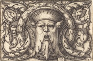 Ornament mit einer Maske von Sebald Beham