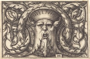 Ornament mit einer Maske von Sebald Beham