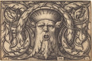 Ornament mit einer Maske von Sebald Beham