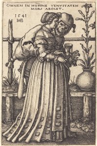 Die Dame und der Tod von Sebald Beham