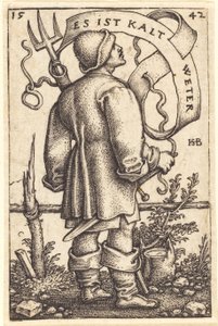 Der Wetterbauer: "Es ist kaltes Wetter" von Sebald Beham