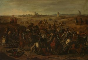 Das Gefecht zwischen Kürassieren, 5. Februar 1600, auf der Vughterheide