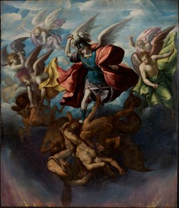 Der Sturz der rebellischen Engel, ca. 1650 von Sebastian Lopez de Arteaga