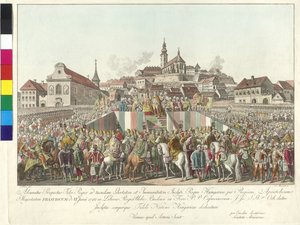 Krönung von Kaiser Franz II. zum König von Ungarn in Budapest am 6. Juni 1792 von Sebastian Mansfeld
