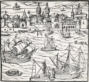 Deutscher Hafen von Sebastian Munster