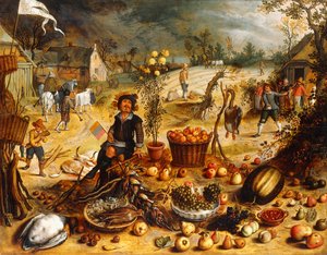 Die vier Jahreszeiten - Herbst von Sebastian Vrancx