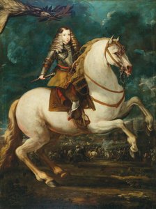 Reiterporträt von Karl II. von Spanien, 1660er Jahre von Sebastian de Herrera Barnuevo