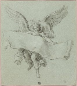 Engel mit Schriftrolle von Sebastiano Conca