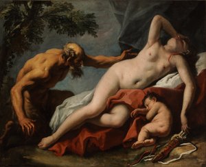 Venus und Satyr von Sebastiano Ricci