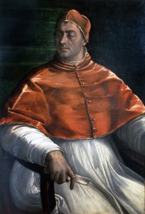 Porträt von Clemens VII. (Jules de Medici) (1478 - 1534). Gemälde von Sebastiano del Piombo. Neapel, Gallerie di Capodimonte