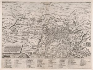 Speculum Romanae Magnificentiae: Blick auf Rom von Norden, 1561 von Sebastiano di Re