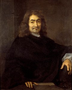 Vermutetes Porträt des Philosophen René Descartes (1596-1650). Gemälde von Sébastien Bourdon (1616-1671) 17. Jahrhundert von Sébastien Bourdon