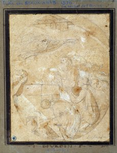 Der Auszug aus der Arche Noah (Zeichnung) von Sébastien Bourdon