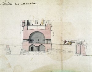 Befestigung von Toulon durch Vauban am 06.03.1692 von Sebastien Le Prestre de Vauban