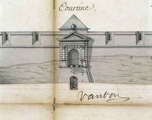 Fortifikationen Courtine von Vauban von Sebastien Le Prestre de Vauban