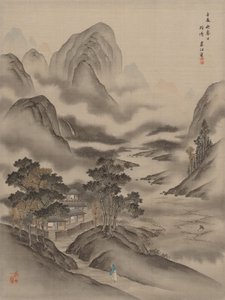 Einen Freund besuchen, 1892 von Seki Shuko