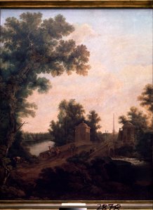 Die Steinbrücke im Park des Gatschina-Palastes von Semen Fedorovich Shchedrin