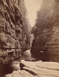 Ausable Chasm - Flussaufwärts vom Table Rock von Seneca Ray Stoddard