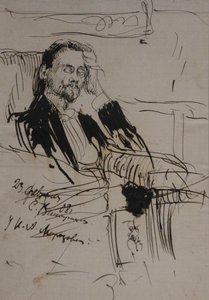Porträt von Alexey Alexandrovich Bakhrushin 1865-1929, 1908 von Sergei Arsenevich Vinogradov