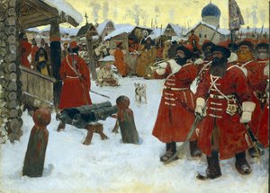 Die Truppe der Strelizen - Sergei Wassiljewitsch Iwanow, Öl auf Leinwand