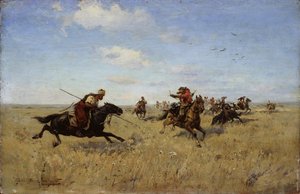 Kampf zwischen Dnjepr-Kosaken und Tataren, 1892